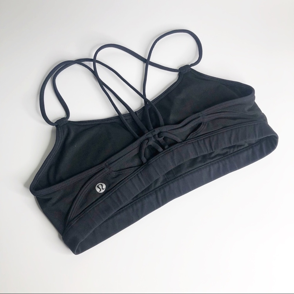 Lululemon Make a Move Bra Solid Black Strappy 6